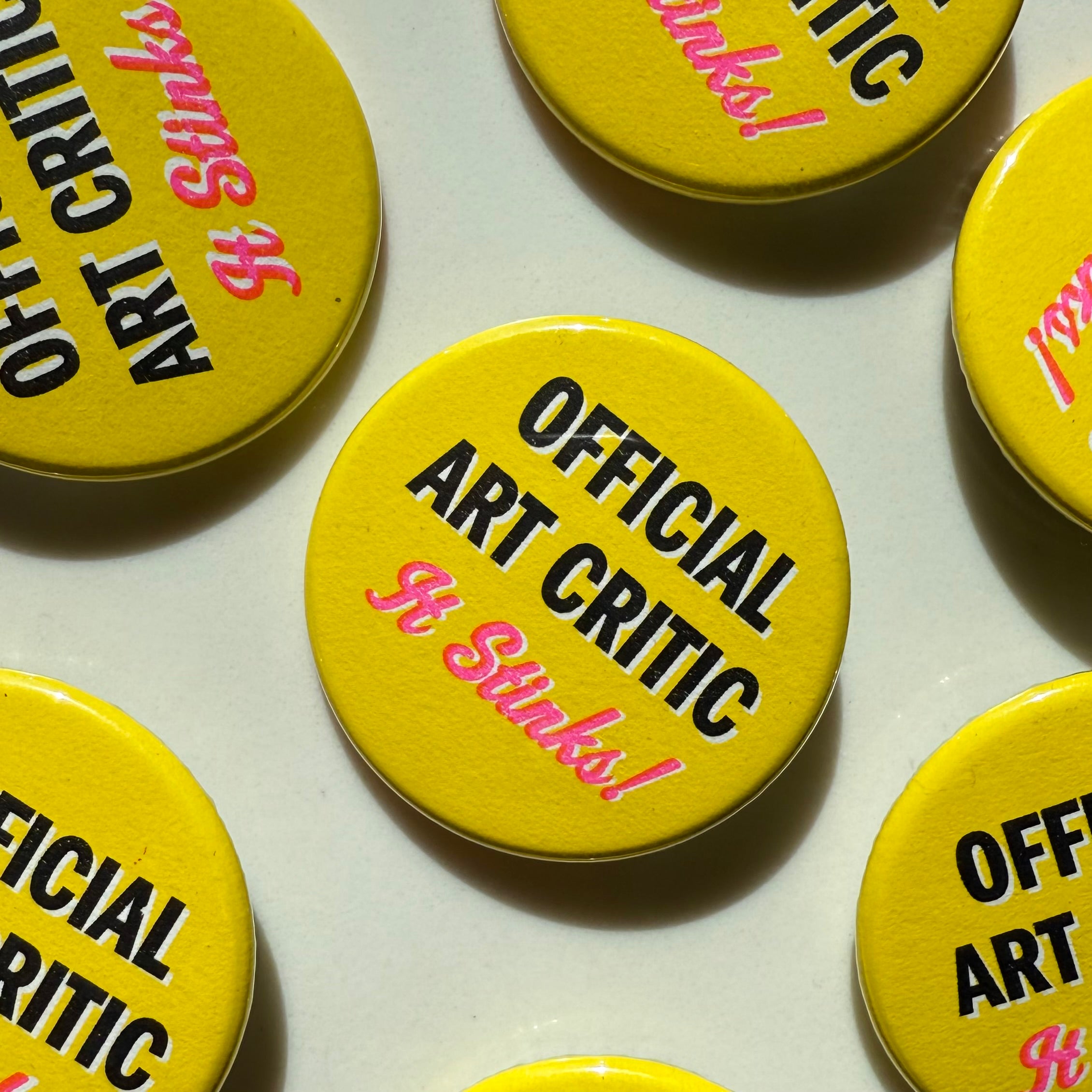 Official Art Critic Button