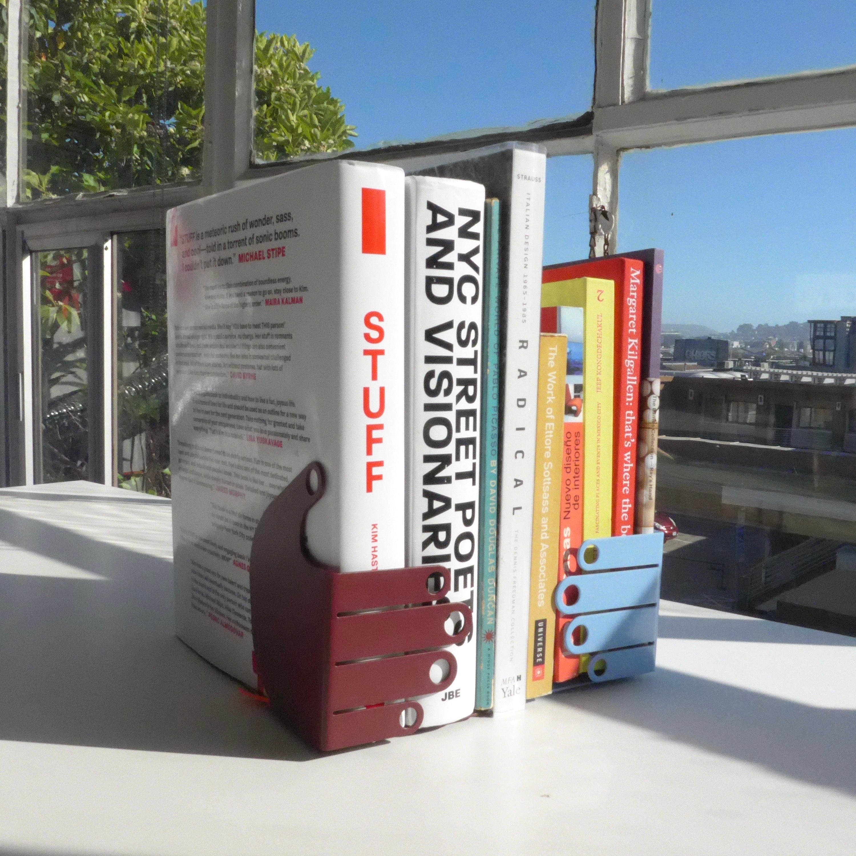 Book Hug - Periwinkle + Oxblood